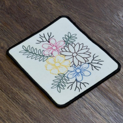 Floral ITH Coaster