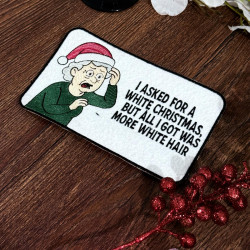 Funny Christmas Wish Mug Rug Funny Christmas Wish Mug Rug