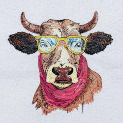 Funny Cow With Sunglasses - Free in Aug Value Pack