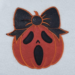 Ghostface Pumpkin Applique 
