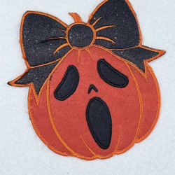 Ghostface Pumpkin Applique 