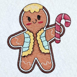 Gingerbread With Candy Cane 
