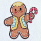 Gingerbread With Candy Cane Gingerbread With Candy Cane
