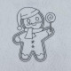 Gingerbread Man With Lollipop Line Art Gingerbread Man With Lollipop Line Art