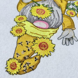 Gnome With Sunflowers