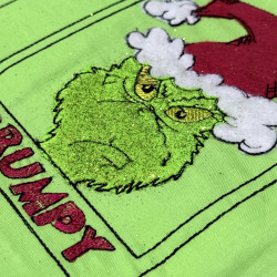 Grumpy Christmas Thief Panel Block