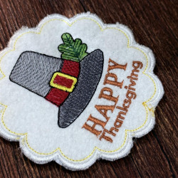 Happy Thanksgiving ITH Coaster Happy Thanksgiving ITH Coaster