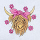 Highland Cow With Pink Bow Highland Cow With Pink Bow