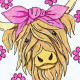 Highland Cow With Pink Bow Highland Cow With Pink Bow