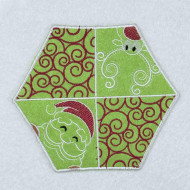 Holiday Hexagon Mugrug