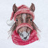 Horse With Santa Hat - Free in Sep Value Pack