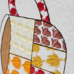 Hot Cocoa Mug Patch Work