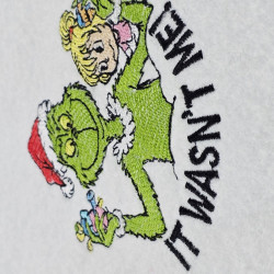 It Wasn't Me Funny Christmas Thief Saying