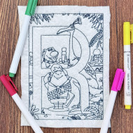 Letter R Coloring Page