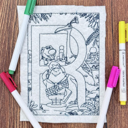 Letter R Coloring Page