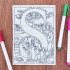 Letter S Coloring Page