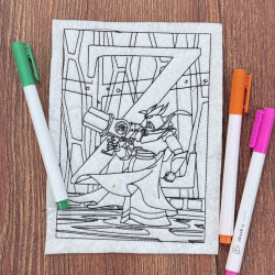 Letter Z Coloring Page