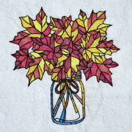 Mason Jar with Autumn Leaves - Free in Sep Value Pack
