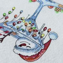 Melted Snowman Martini With Lights