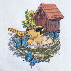 Mother Bird With Nest - Free in Sep Value Pack