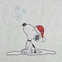 Nosey Dog Enjoying The Snow