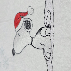 Nosey Dog Enjoying The Snow