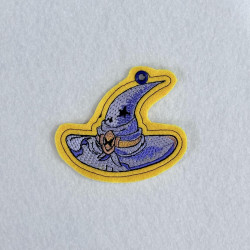 Purple Witch Hat Key Fob