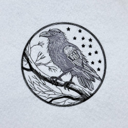 Raven On Branch