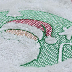 Santa Claus Face Embossed