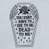 Sassy Goth Coffin Quote