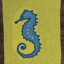 Seahorse Mylar Applique