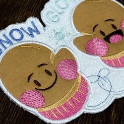 Snow Gloves ITH Mug Rug