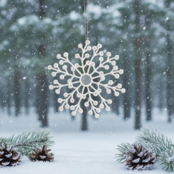 Snowflake FSL Ornament And Coaster Snowflake FSL Ornament And Coaster