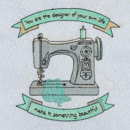 Something Beautiful Sewing Quote