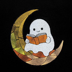 Spooky Bookworm Ghost