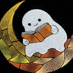 Spooky Bookworm Ghost
