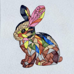Stained Glass Rabbit