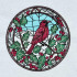 Stained Glass Cardinal