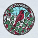 Stained Glass Cardinal Stained Glass Cardinal