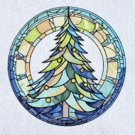 Stained Glass Christmas Tree
