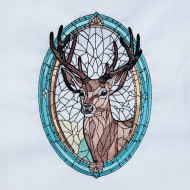 Stained Glass Deer
