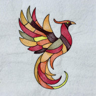 Stained Glass Phoenix Bird - Free in Sep Value Pack