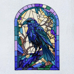 Stained Glass Raven
