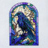 Stained Glass Raven
