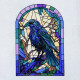 Stained Glass Raven