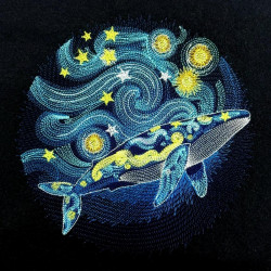 Starry Night Blue Whale