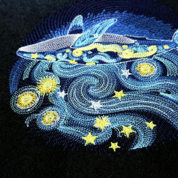 Starry Night Blue Whale