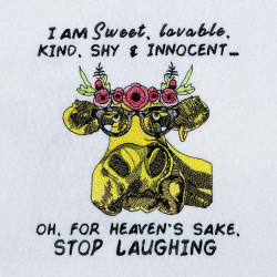 Sweet Lovable Funny Cow Saying - Free in Aug Value Pack