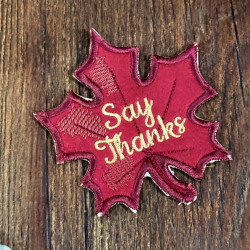 Thanksgiving Maple Leaf ITH Coaster Thanksgiving Maple Leaf ITH Coaster