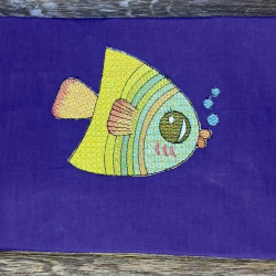 Tropical Fish Mylar Applique
